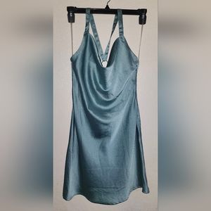 New Green Satin dress